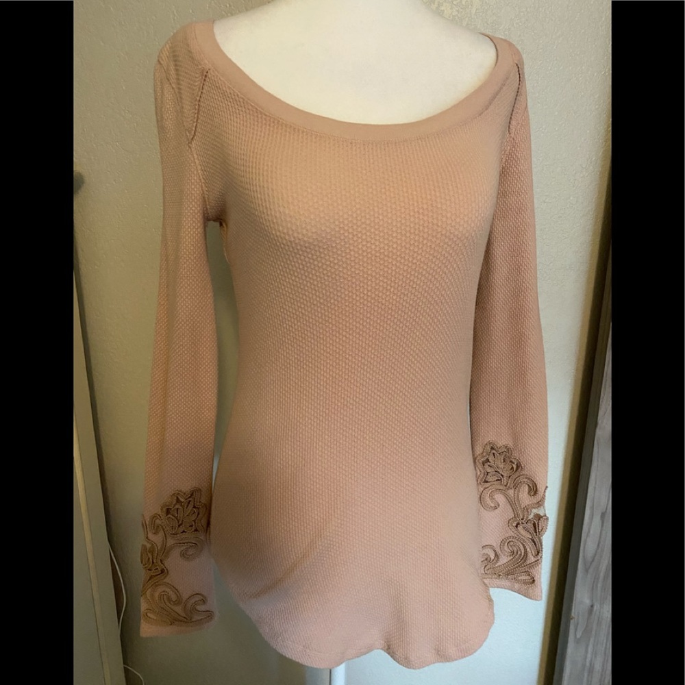 Free people pink Henley - SOLD